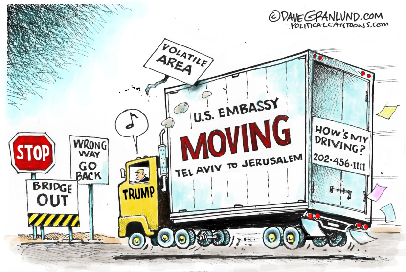 Jerusalem and US embassy COLOR