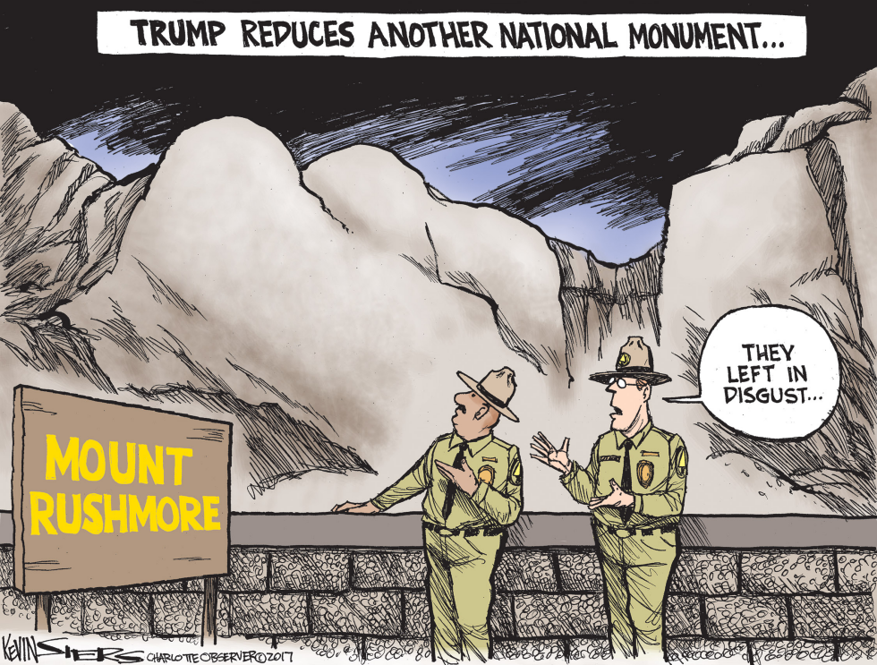  TRUMP REDUCES NATIONAL MONUMENT by Kevin Siers