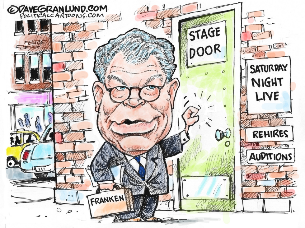  AL FRANKEN RESIGNS FROM SENATE by Dave Granlund