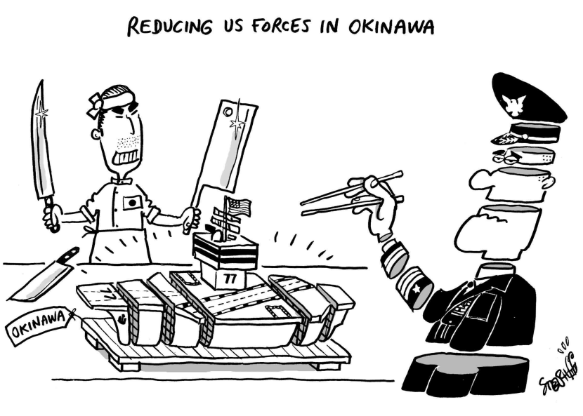 Reducing US forces in Okinawa