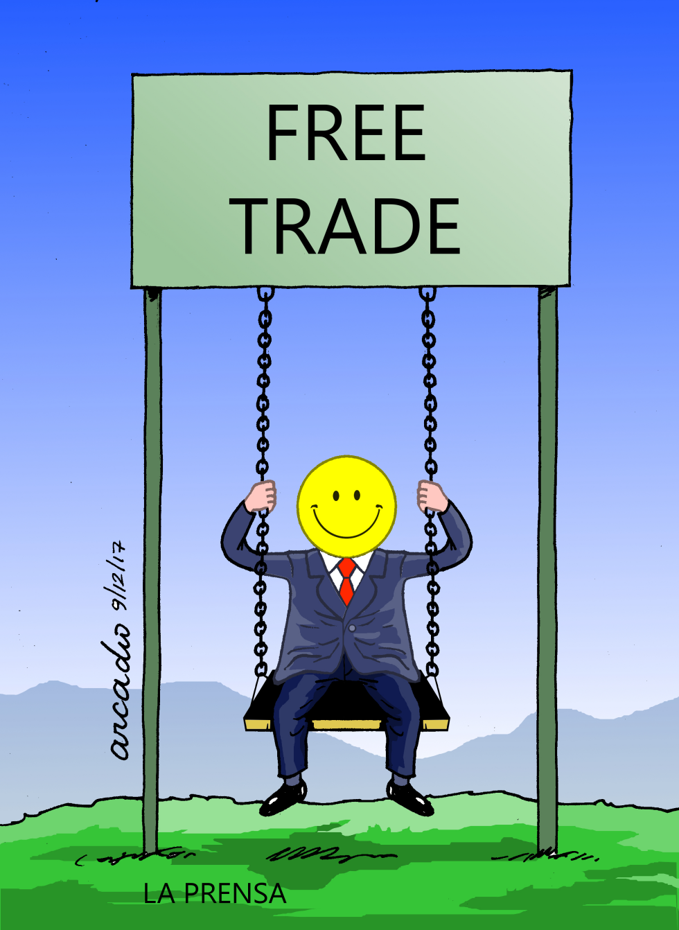 The free trade and the happiness