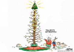 TAX CUT CHRISTMAS TREE by R.J. Matson