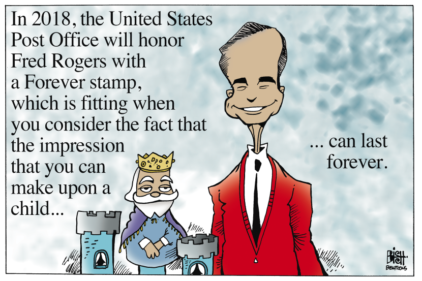 FRED ROGERS STAMP, COLOR