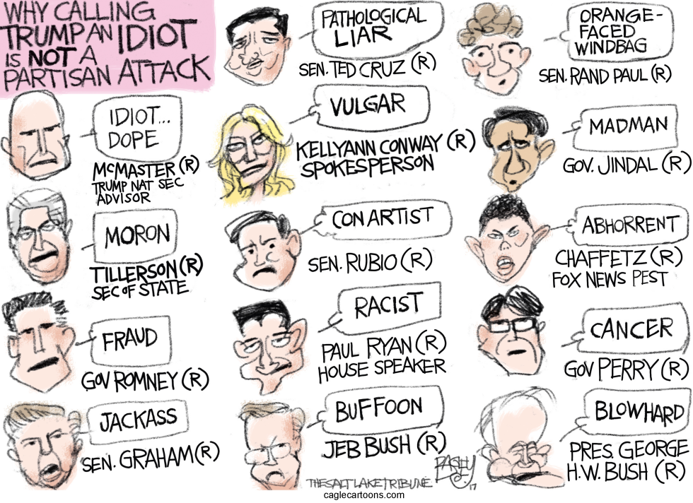  IDIOT TRUMP by Pat Bagley