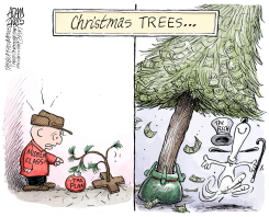 THE MONEY TREE  by Adam Zyglis
