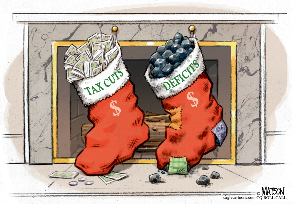  MERRY TAX CUTS AND A HAPPY NEW DEFICIT by RJ Matson