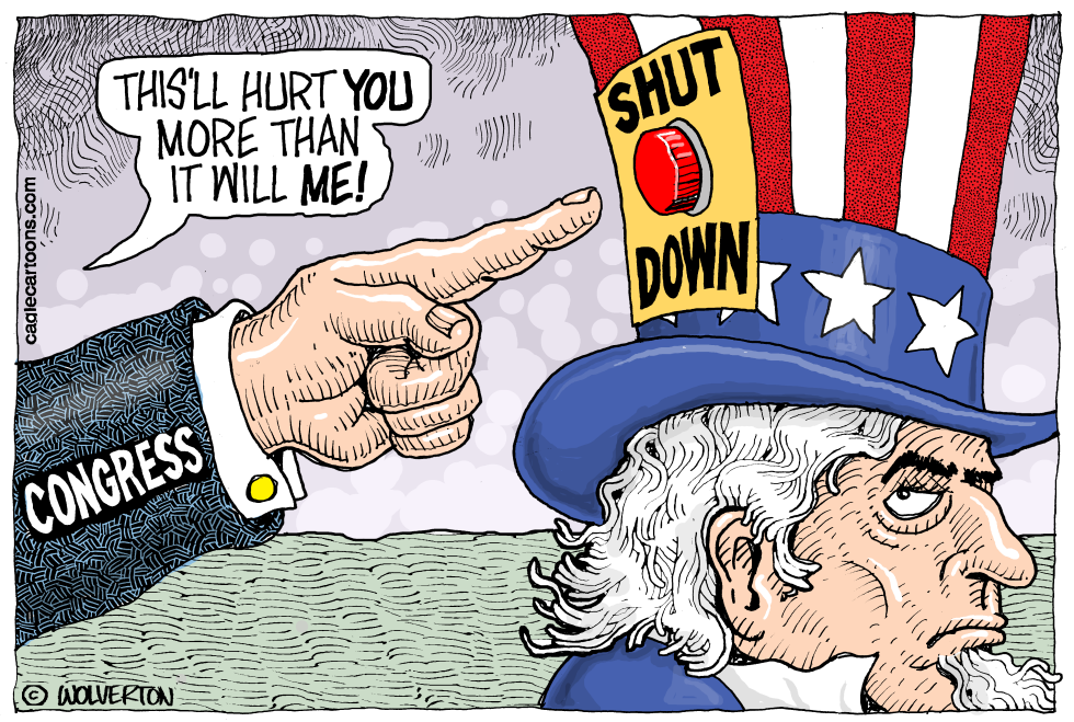  GOVERNMENT SHUT DOWN by Wolverton