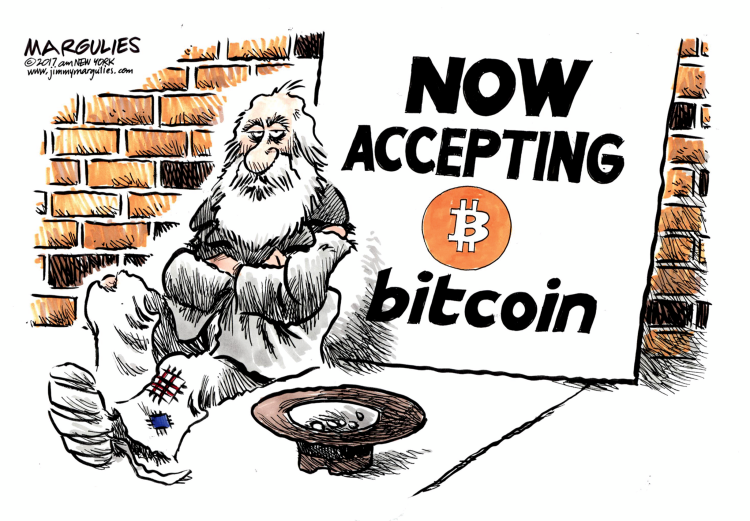 cryptocurrency political cartoon