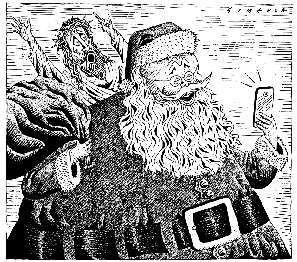  SANTA AND JESUS by Osmani Simanca