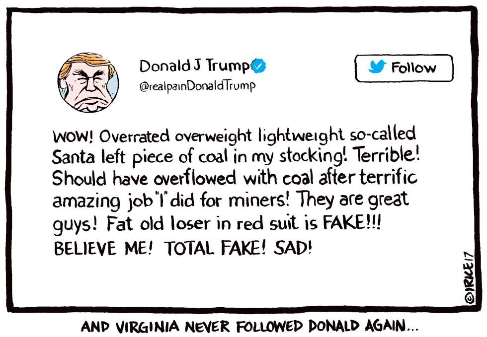 Donald Twit Take On Santa Claus
