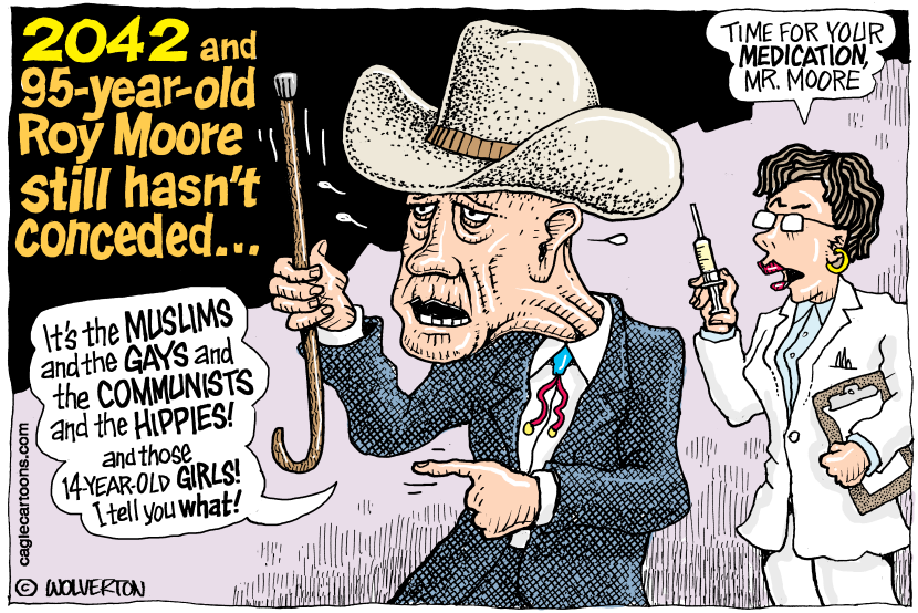 Roy Moore Never Concedes