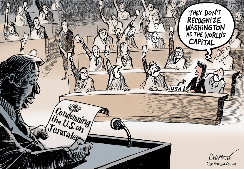US rebuked on Jerusalem