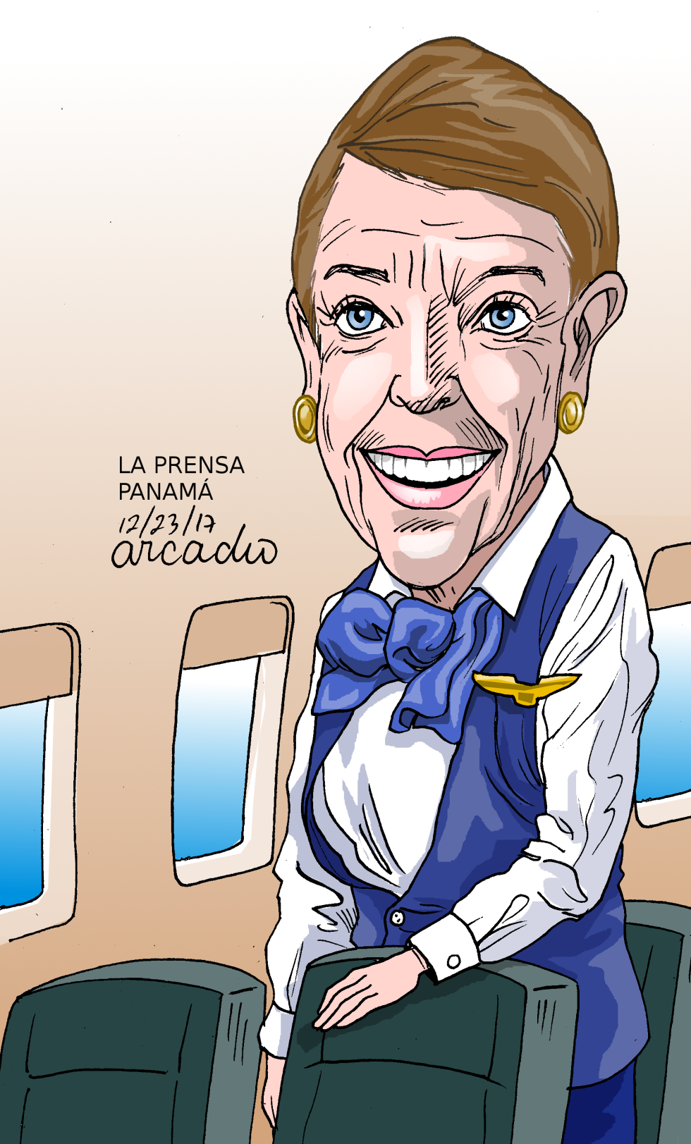 BETTE NASH AMERICAN AIRLINES by Arcadio Esquivel