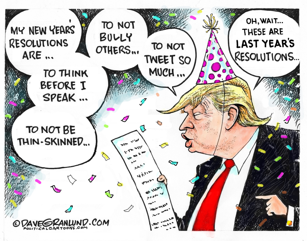 Trump New Year resolutions