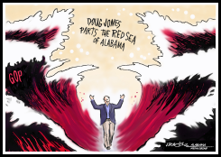 DOUG JONES PARTS THE RED SEA by J.D. Crowe