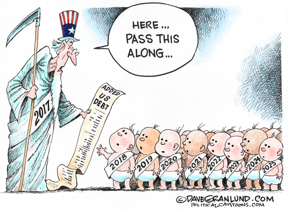  DEBT PASSED ALONG by Dave Granlund