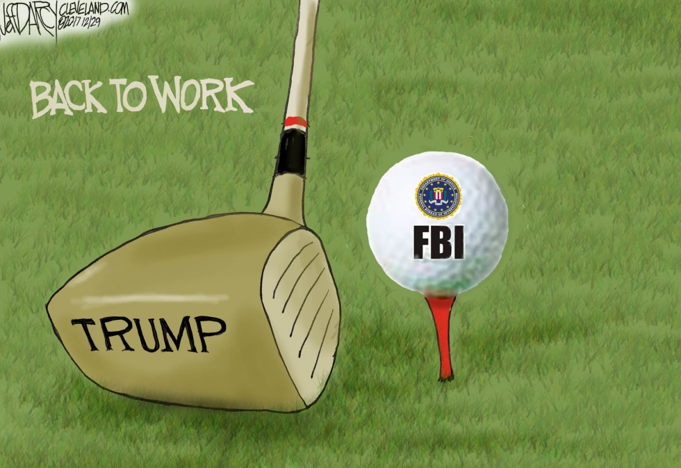 Trump Golfing-FBI Attack