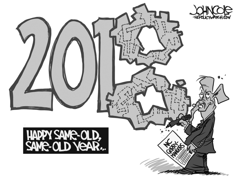 LOCAl NC Gerrymandered new year BW