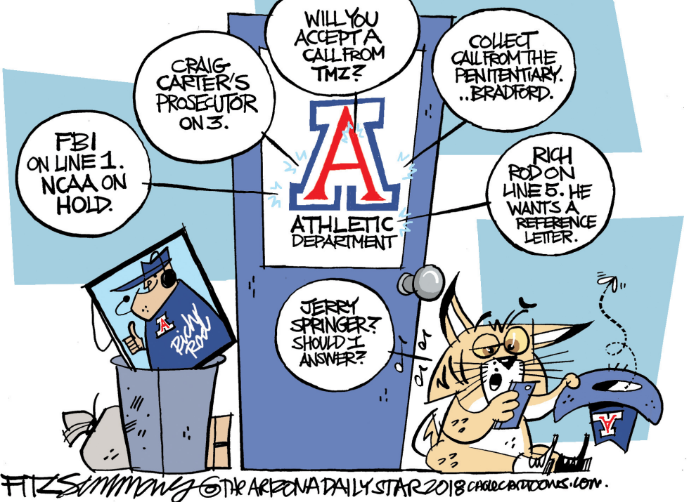  UNIVERSITY OF ARIZONA SPORTS by David Fitzsimmons