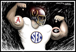 ALABAMA GEORGIA COLLEGE FOOTBALL CHAMPIONSHIP by J.D. Crowe