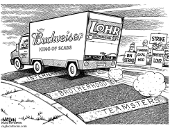 MISSOURI-TEAMSTERS CAN'T STOP BUDWEISER SCABS by R.J. Matson