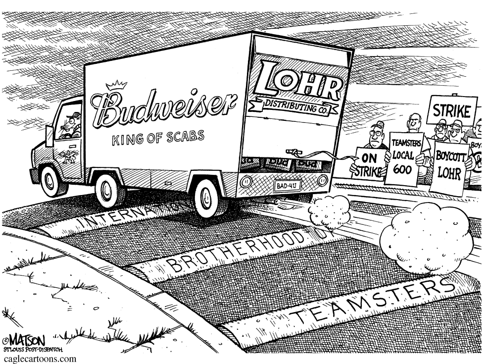 MISSOURI-Teamsters Can't Stop Budweiser Scabs