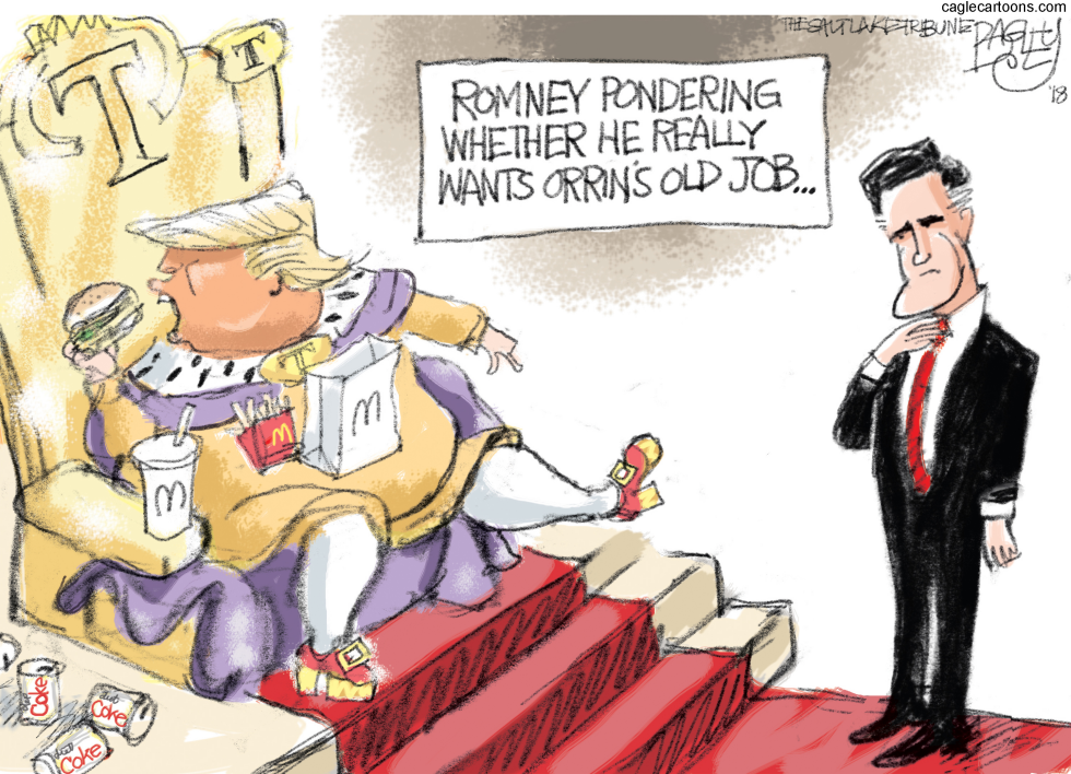  ROMNEY TRUMP by Pat Bagley