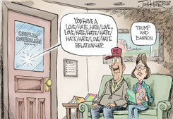 TRUMP AND BANNON by Joe Heller