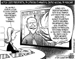 DESASTRE DEL PRESUPUESTO DEL CENTRO DE HURACANES by Jeff Parker