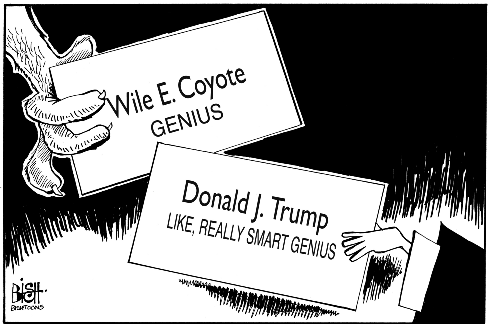 TRUMP GENIUS, B/W