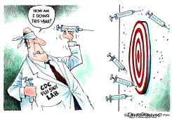 FLU VACCINE OFF TARGET  by Dave Granlund