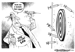 FLU VACCINE OFF TARGET by Dave Granlund