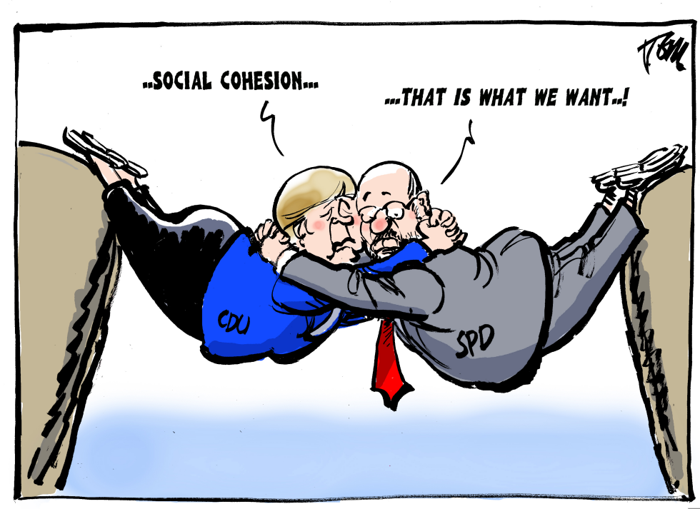 Merkel with SPD