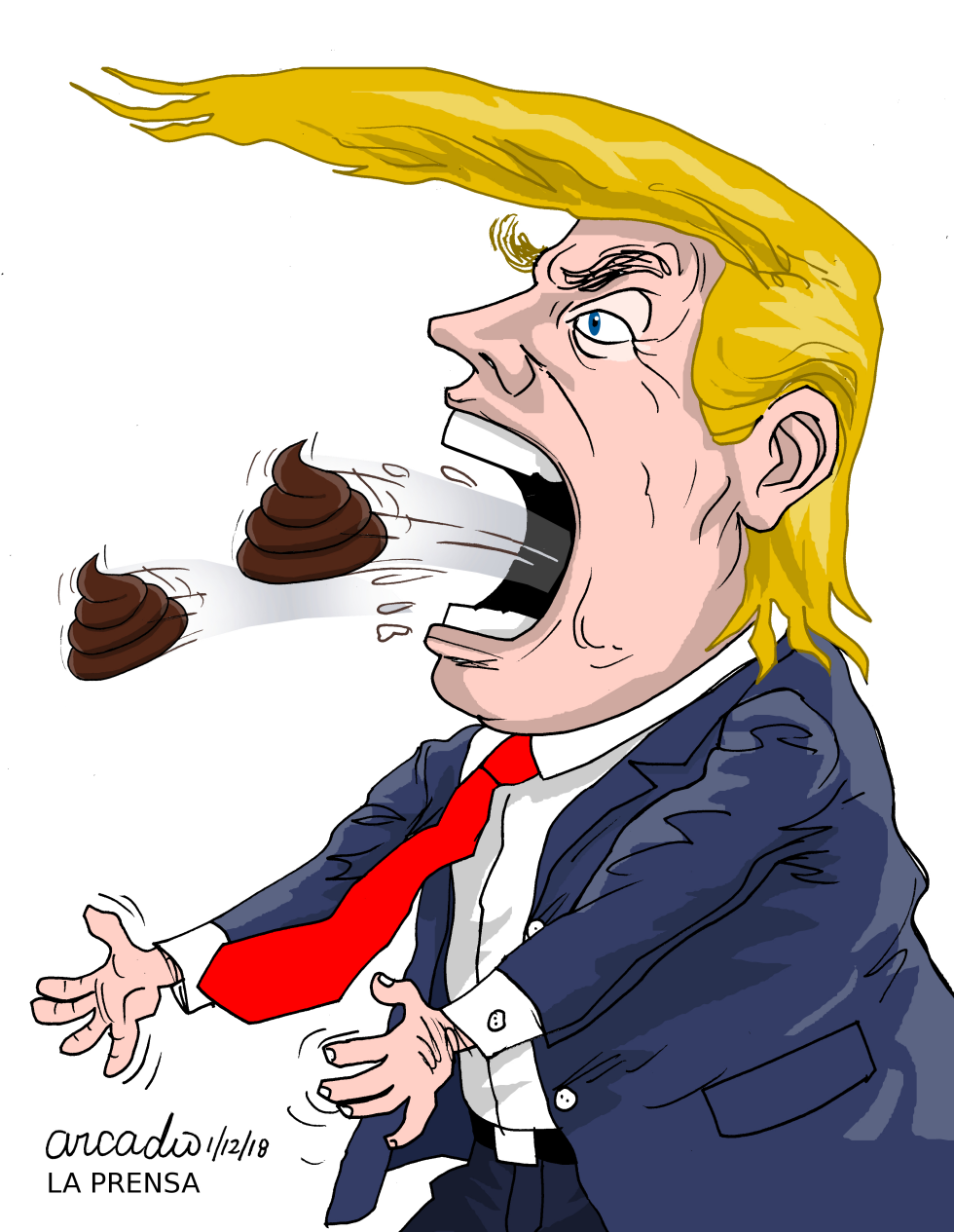 Trump and some countries Trump y sus conceptos
