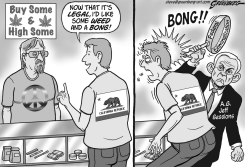 JEFF SESSIONS AND LEGAL MARIJUANA BW by Steve Greenberg
