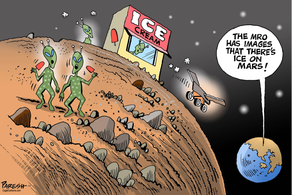  ICE ON MARS by Paresh Nath