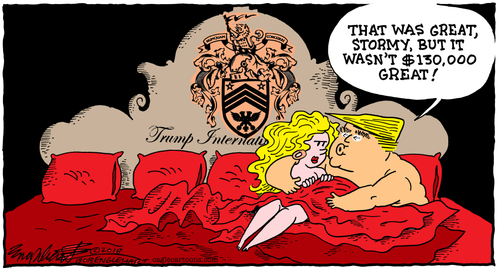  TRUMP AND PORN STAR by Bob Englehart