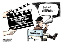GOVERNMENT SHUTDOWN DRAMA  by Jimmy Margulies
