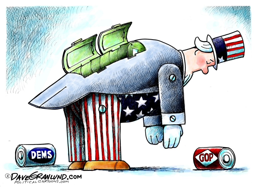 Shutdowns and politics COLOR