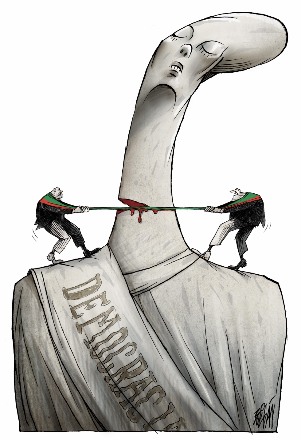  LA DEMOCRACIA  by Angel Boligan