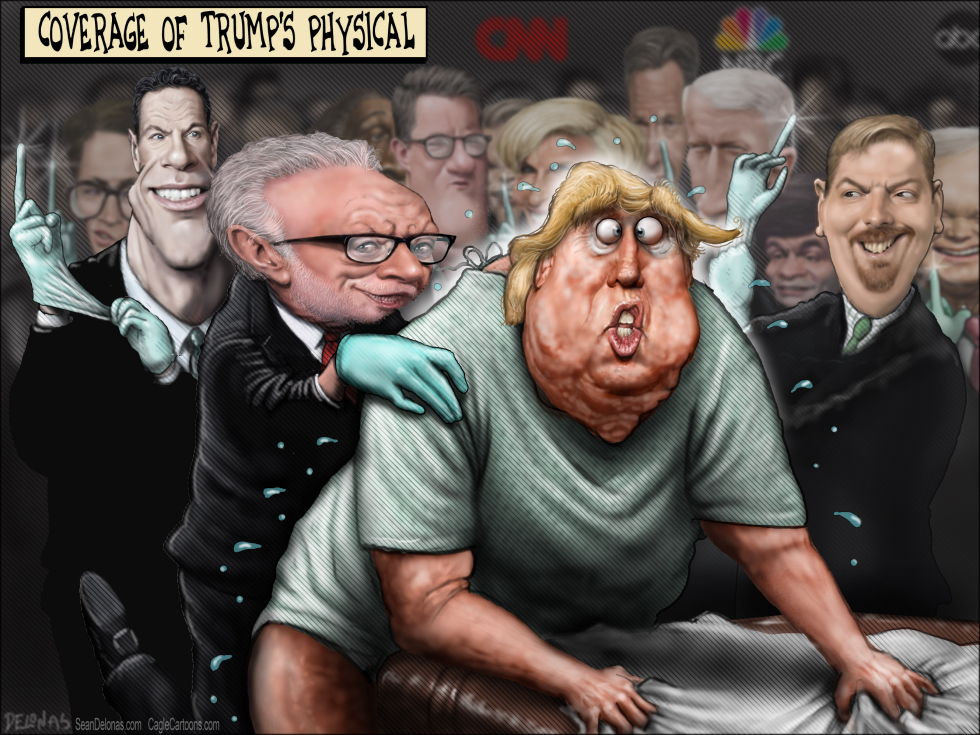 Trump News Media Exam physical