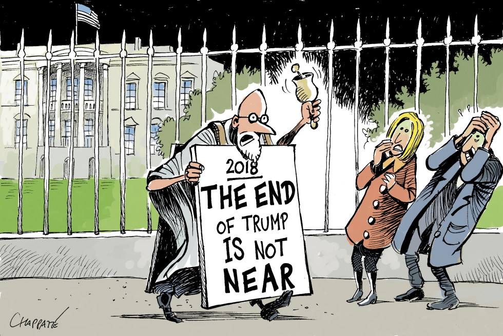  ONE YEAR OF TRUMP21 JANUARY 2018 by Patrick Chappatte