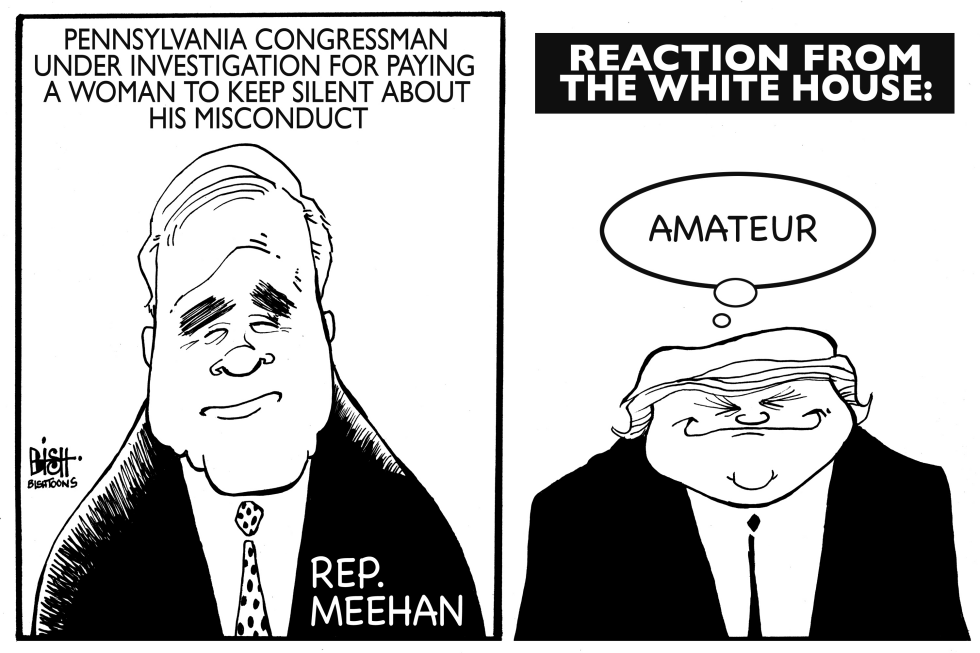 PAYING OFF WOMEN, TRUMP AND MEEHAN, B/W