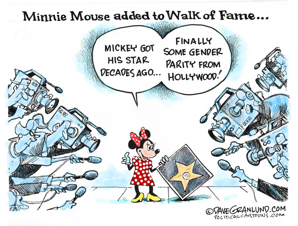  MINNIE MOUSE HOLLYWOOD HONOR by Dave Granlund