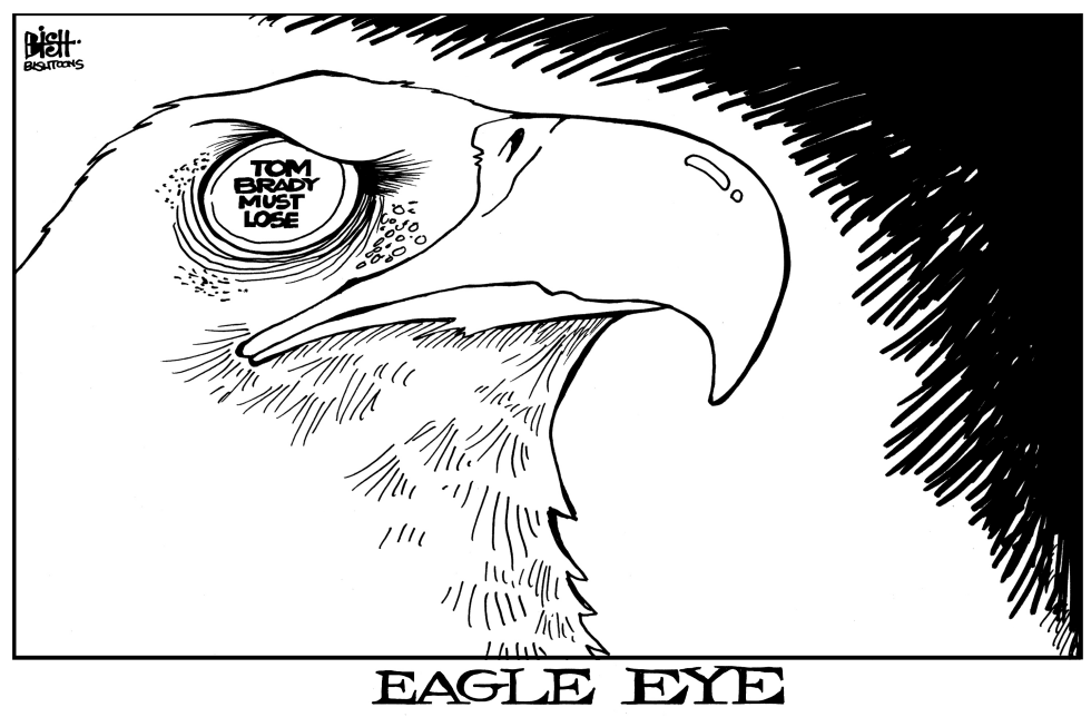 EAGLES IN THE SUPER BOWL, B/W