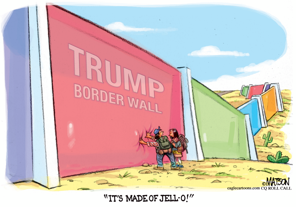 Trump Border Wall Is Made Of JellO