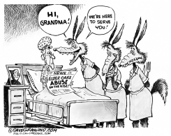 ELDER CARE ABUSES by Dave Granlund