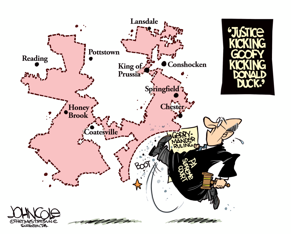 LOCAL PA Gerrymander thrown out