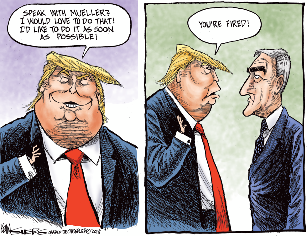  TRUMP TO TALK TO MUELLER by Kevin Siers