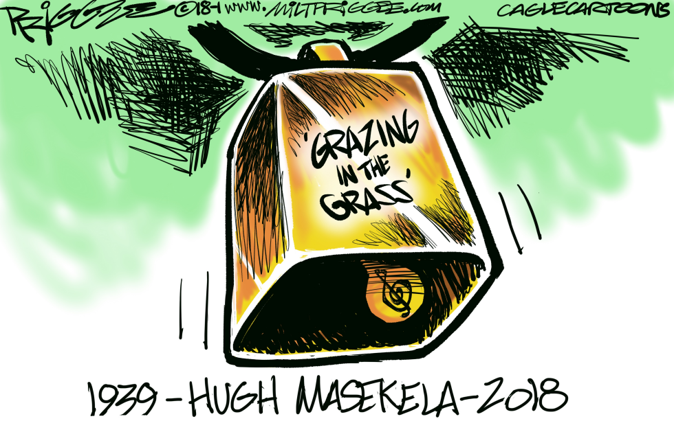  HUGH MASEKELA -RIP by Milt Priggee